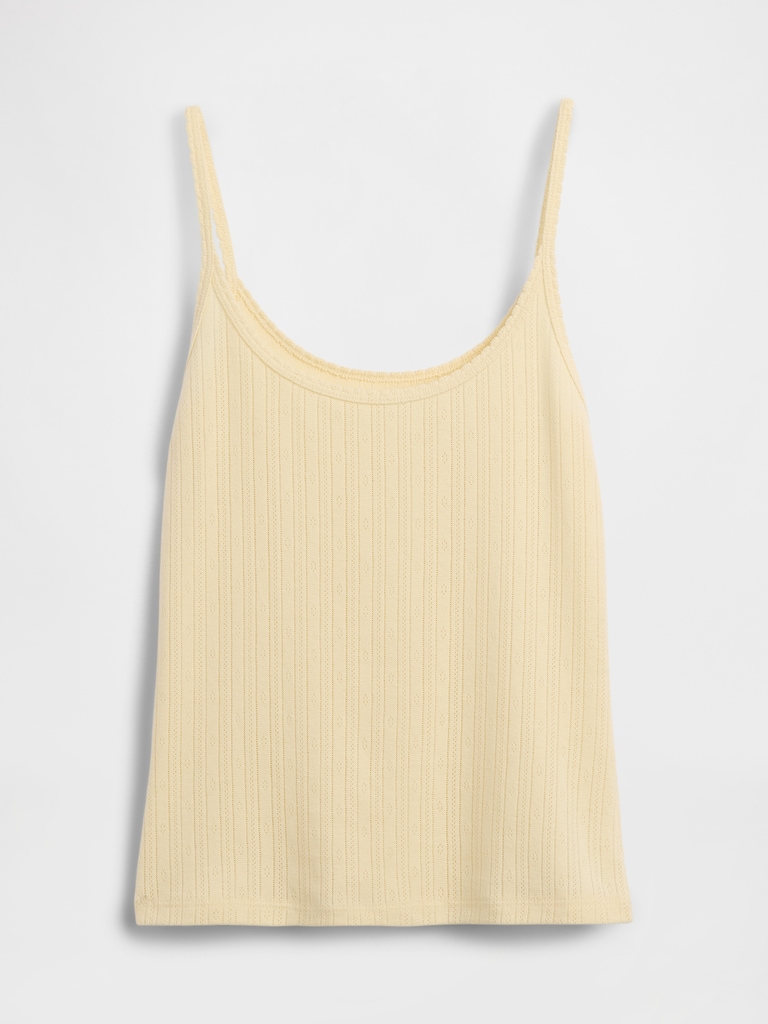 Pointelle Crop Cami