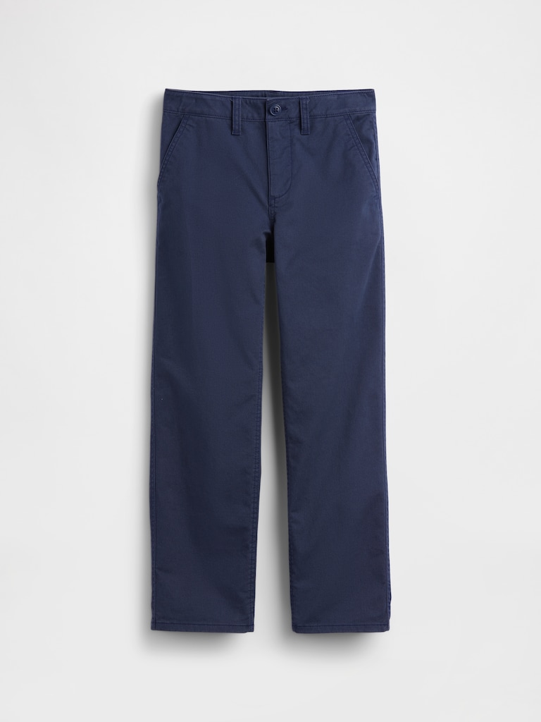 Kids Modern Relaxed Straight Khakis