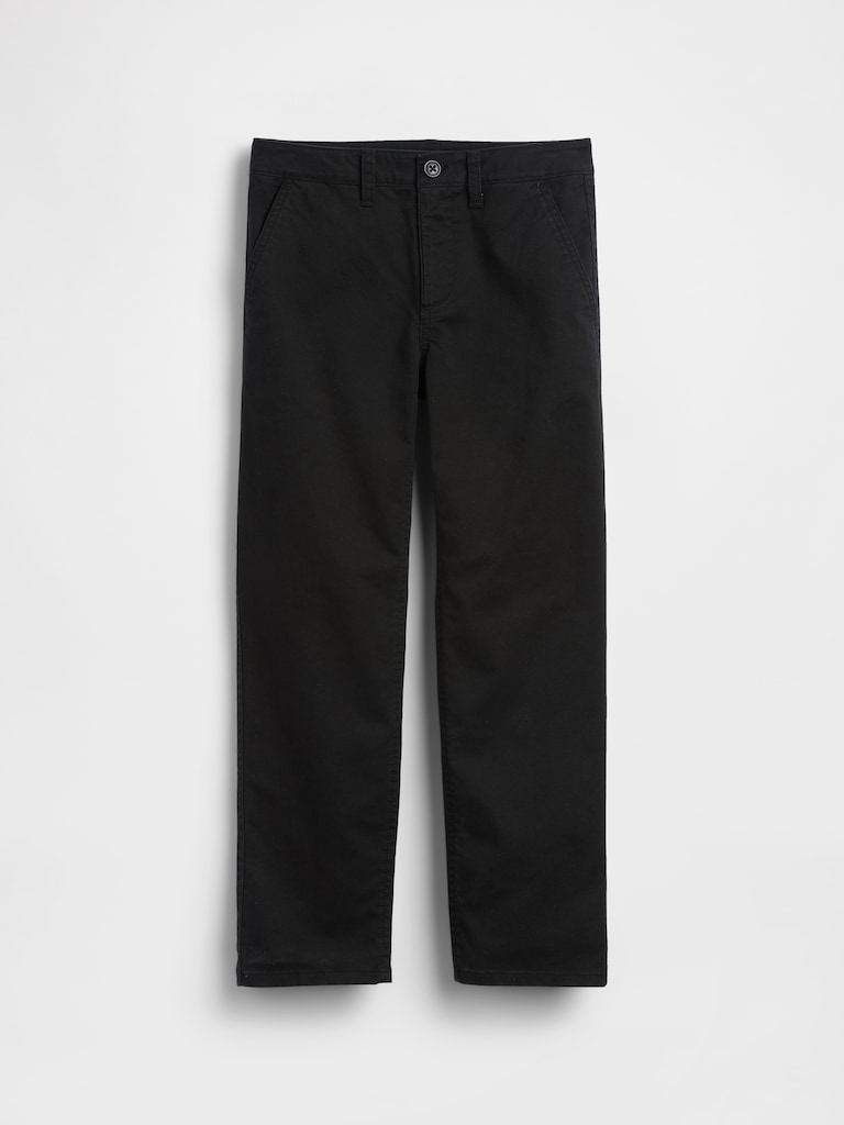 Kids Modern Relaxed Straight Khakis
