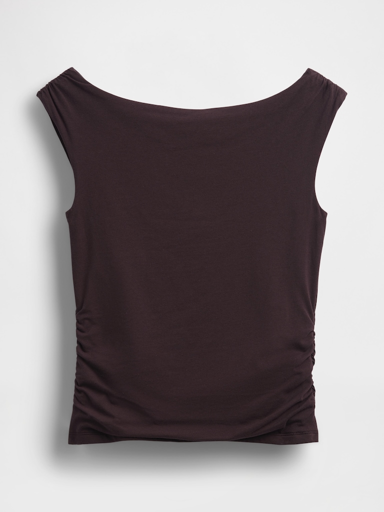 CloseKnit Jersey Ruched Crop Top