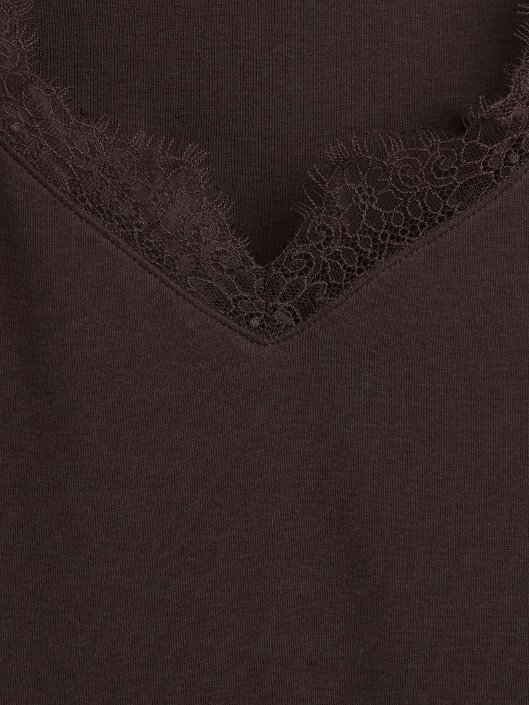 Modern Lace-Trim Top