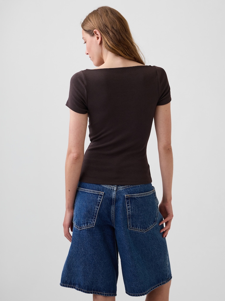 Modern Lace-Trim Top