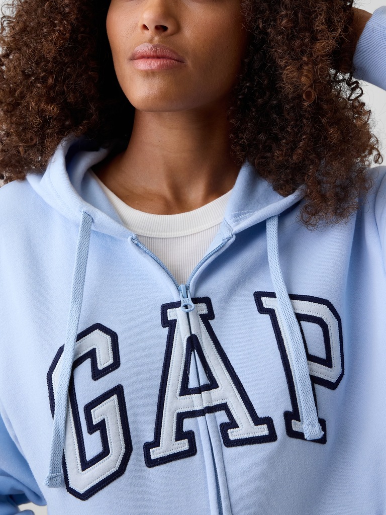 Relaxed Gap Logo Zip Hoodie