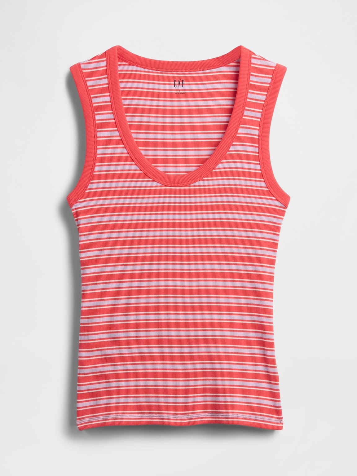 Ribbed Scoopneck Tank Top