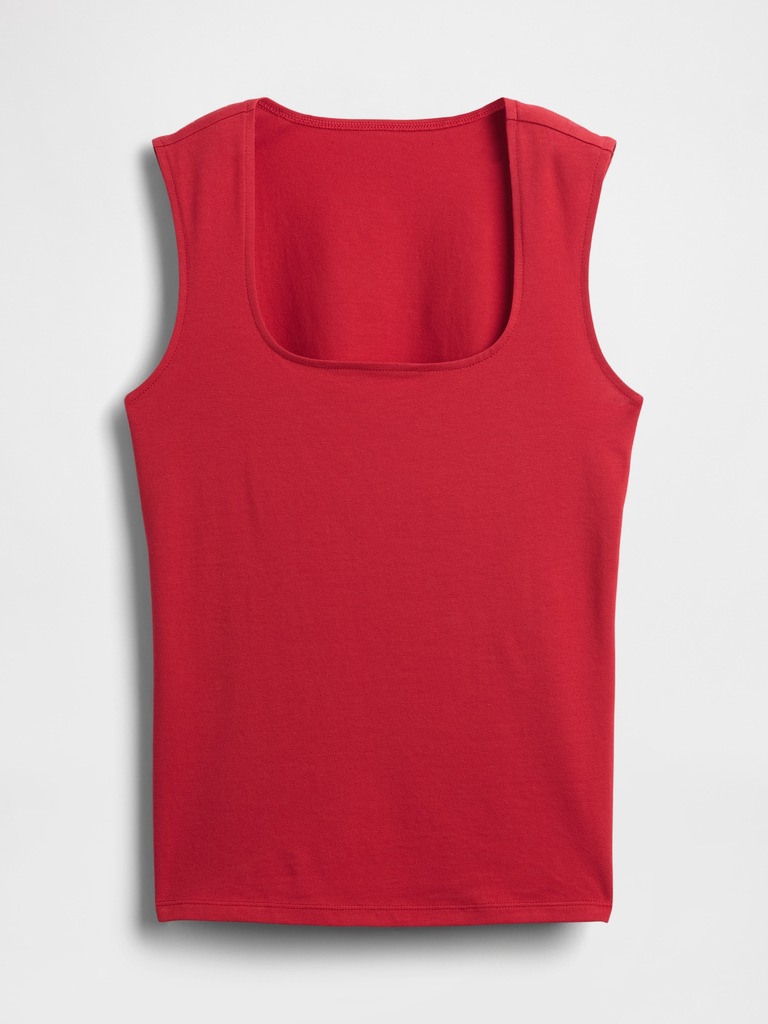 Squareneck Shell Tank Top