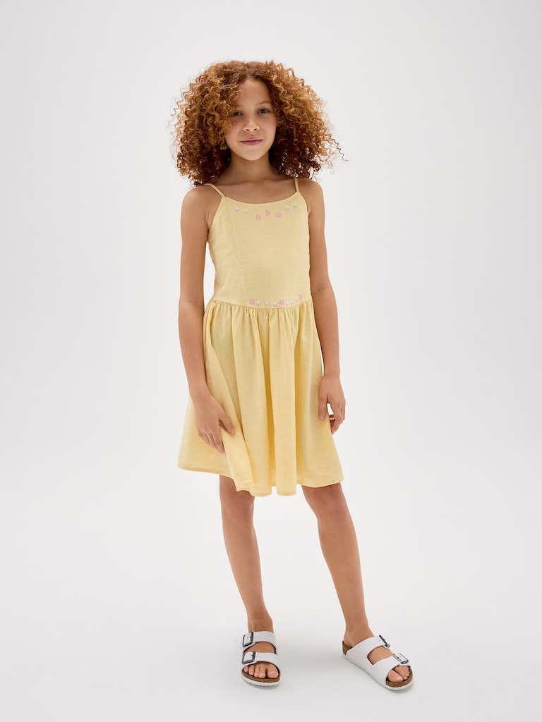 Kids Linen-Blend Dress