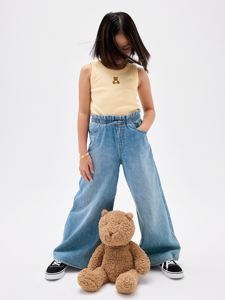 Kids Mid Rise SuperLight Pull-On Baggy Jeans