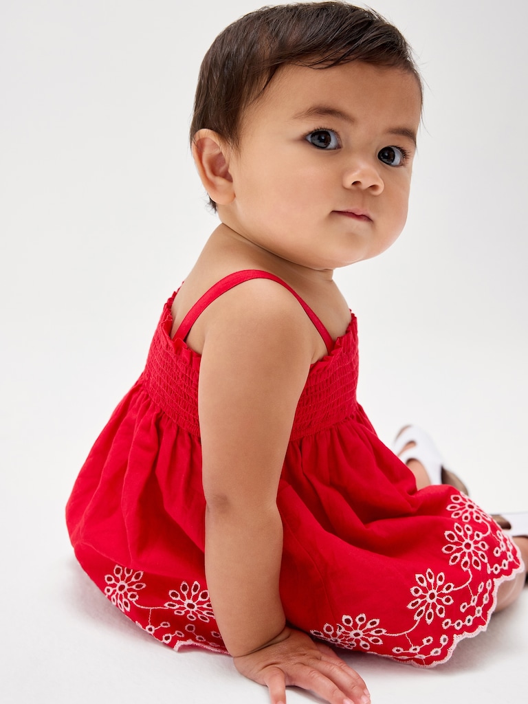 Baby Eyelet Two-Piece Outfit Set