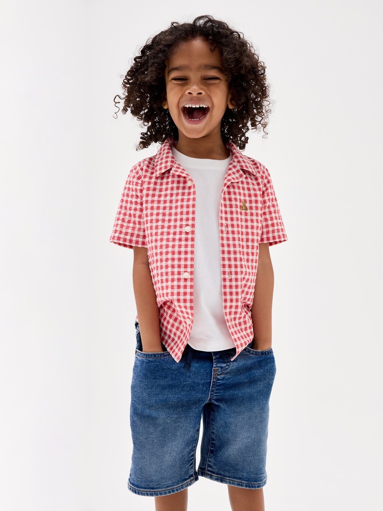 babyGap Brannan Bear Seersucker Vacay Shirt