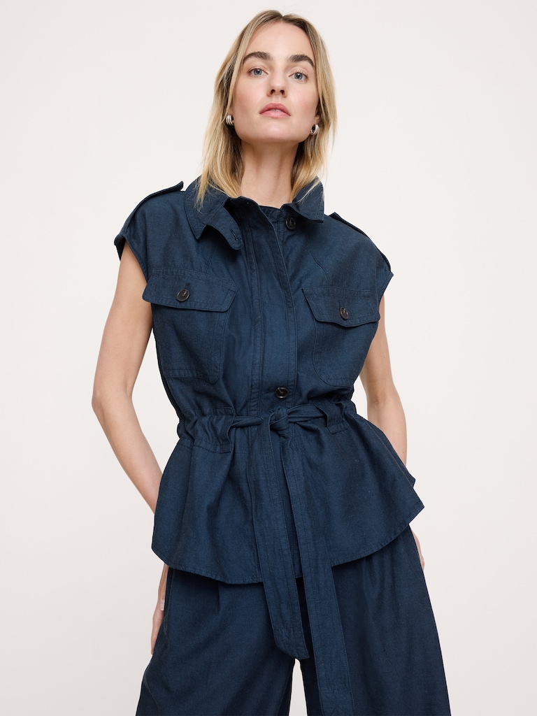 TENCEL™-Cotton-Linen Utility Vest
