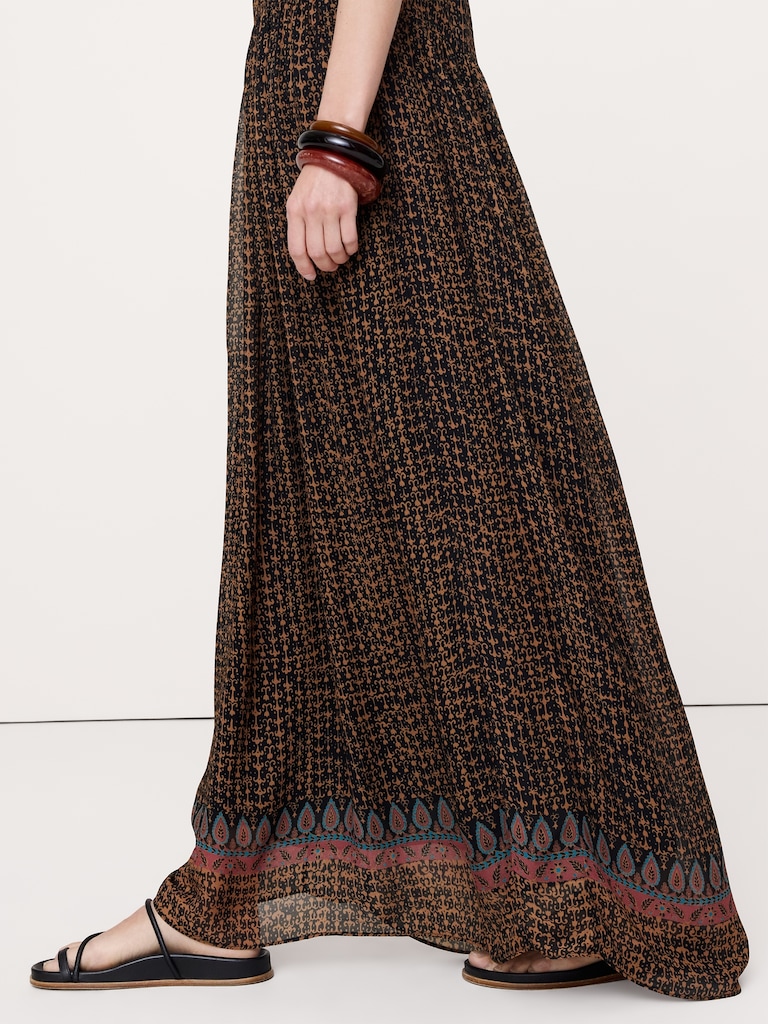 Georgette Strappy Maxi Dress