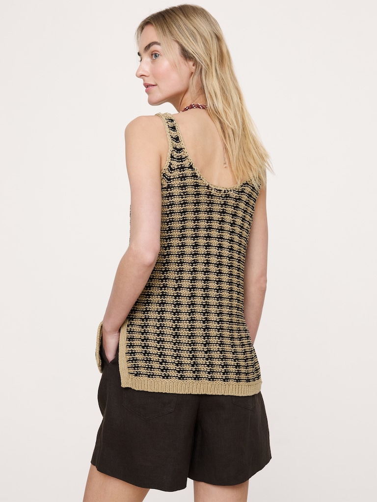 Coastal Cotton Scoop-Neck Sweater Tunic