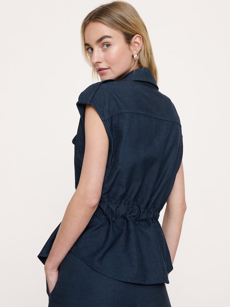 TENCEL™-Cotton-Linen Utility Vest