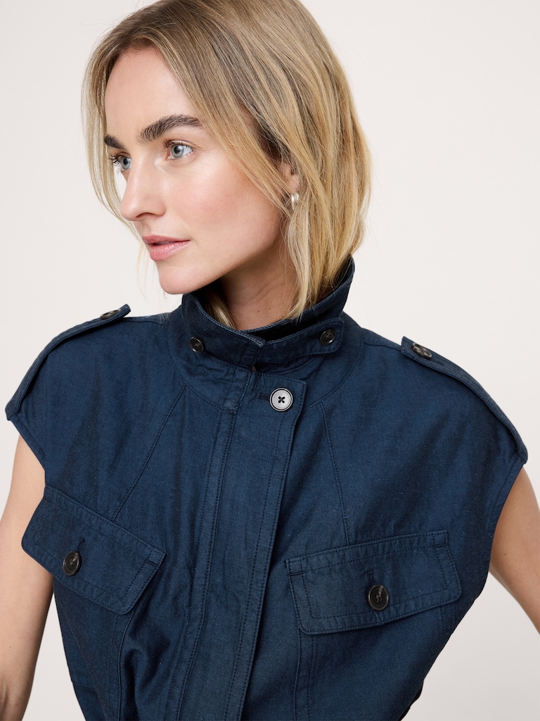 TENCEL™-Cotton-Linen Utility Vest