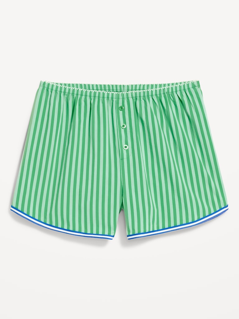 Classic Poplin Boxer Pajama Shorts