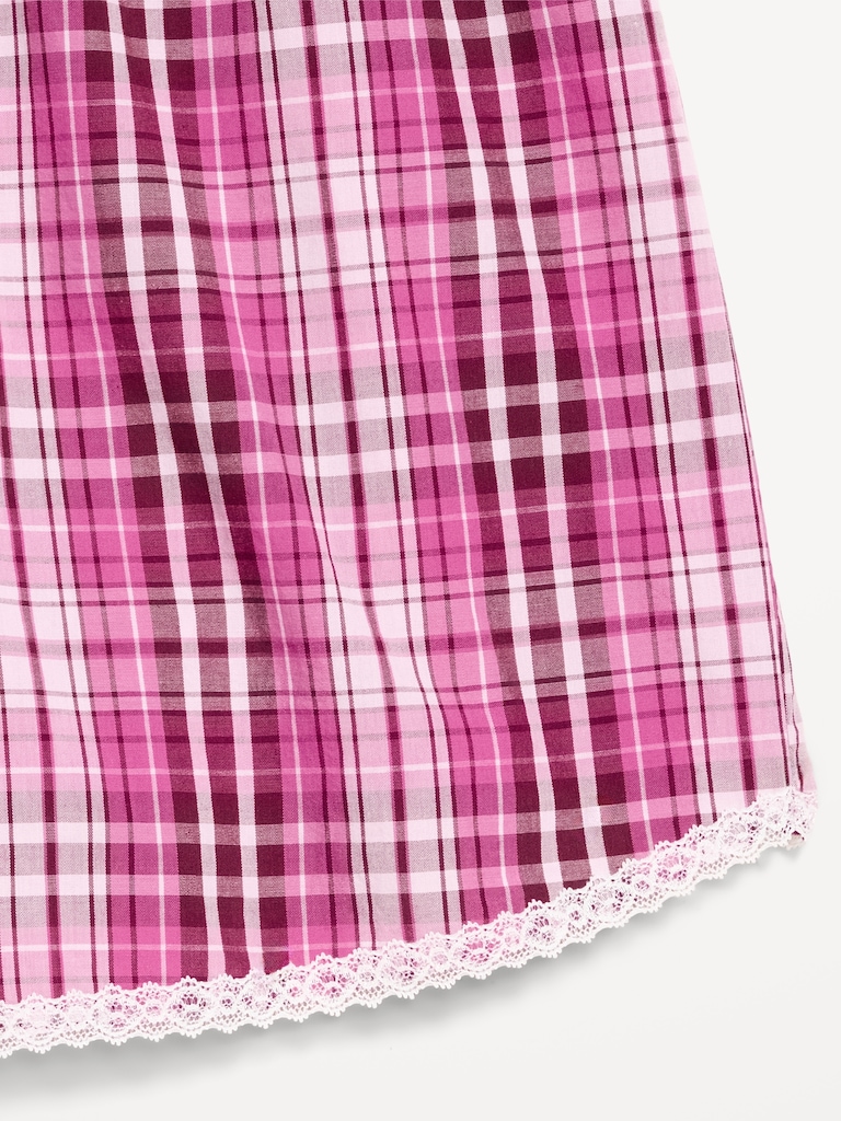 Classic Poplin Boxer Pajama Shorts