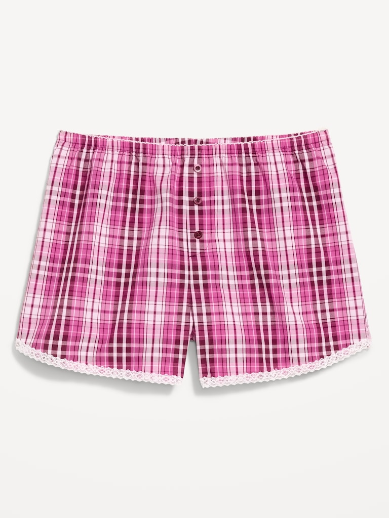 Classic Poplin Boxer Pajama Shorts