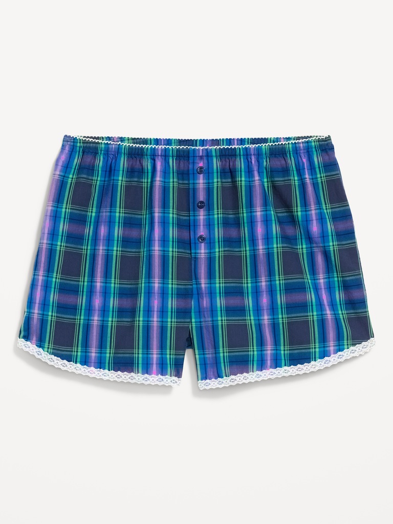 Classic Poplin Boxer Pajama Shorts