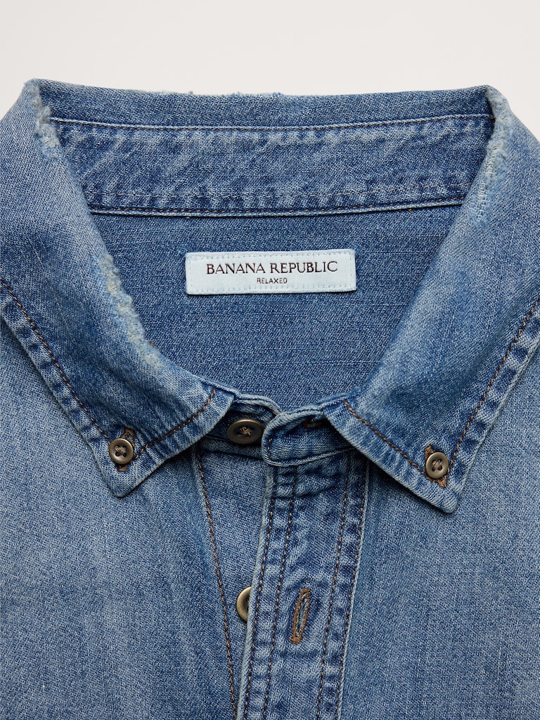 Relaxed-Fit Denim Shirt