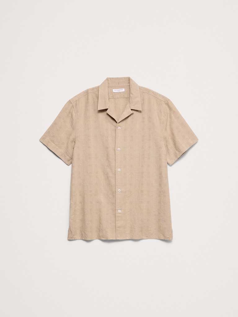 Standard-Fit Linen Resort Shirt