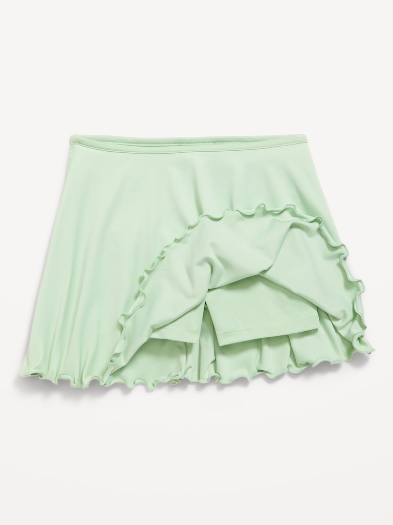 High-Waisted StudioSmooth Ruffled Skort for Girls