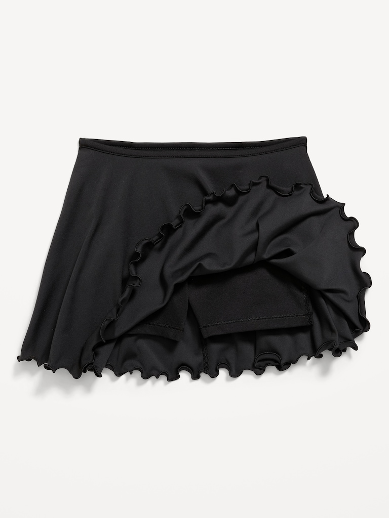 High-Waisted StudioSmooth Ruffled Skort for Girls