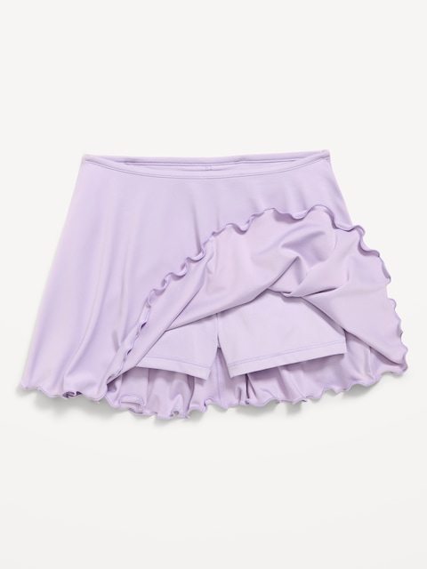 High-Waisted StudioSmooth Ruffled Skort for Girls
