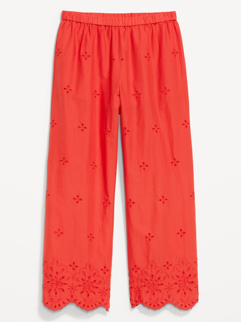 High-Waisted Cut Out Wide-Leg Pant