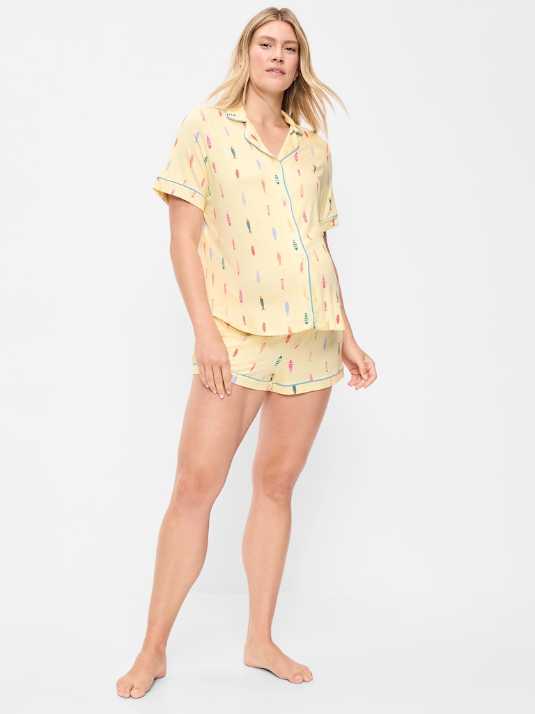 Pyjama court classique de maternité