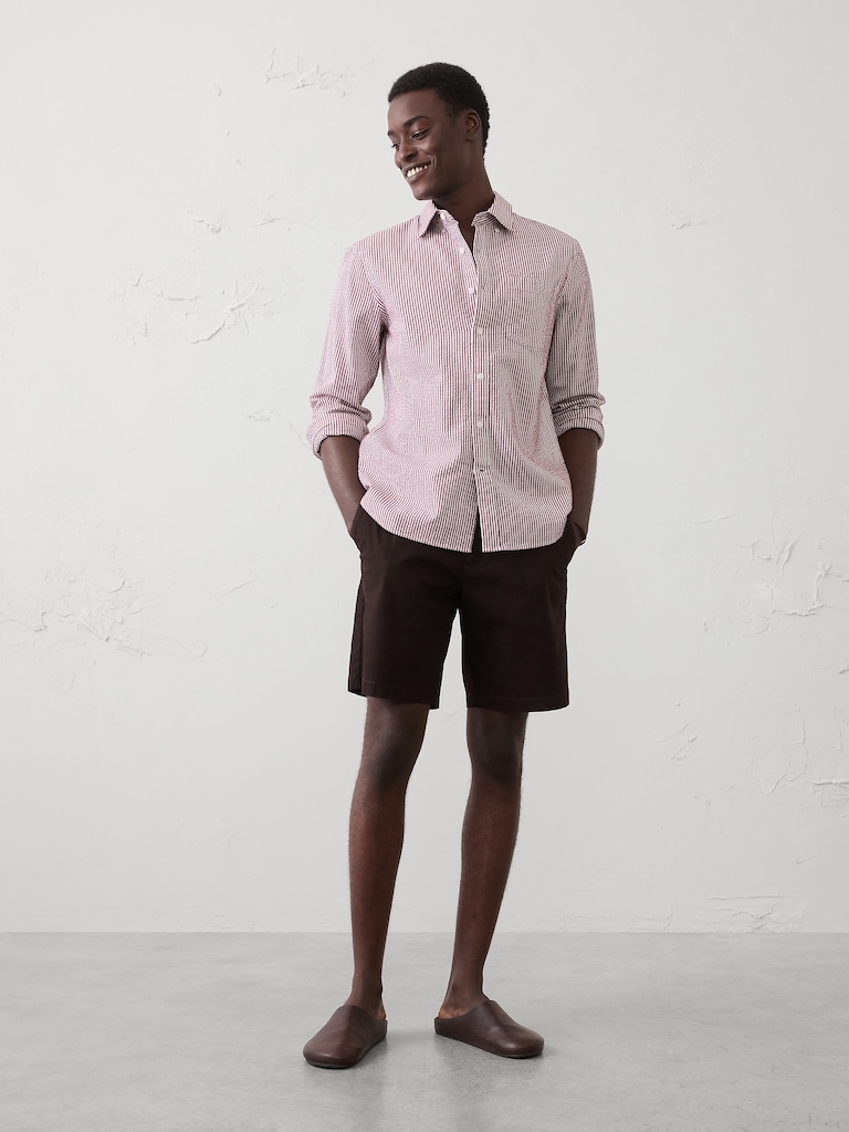 Standard-Fit Seersucker Shirt