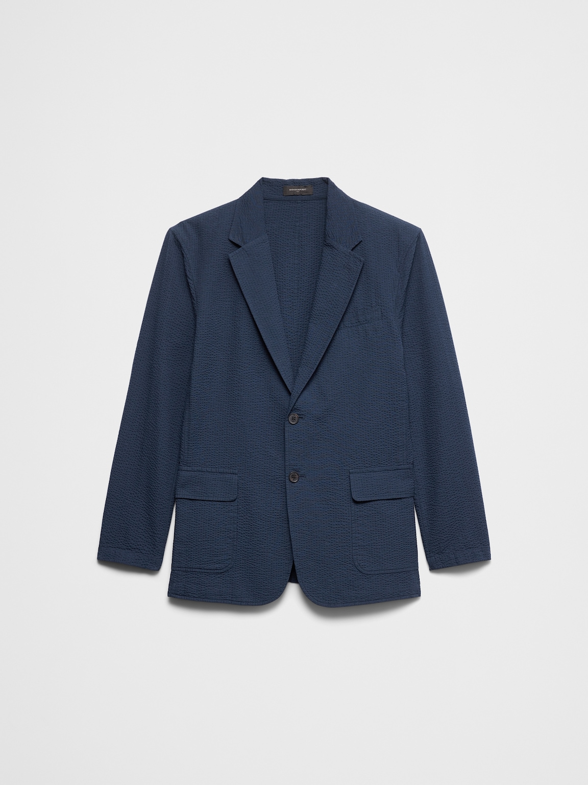 Slim-Fit Preppy Ease Seersucker Suit Jacket