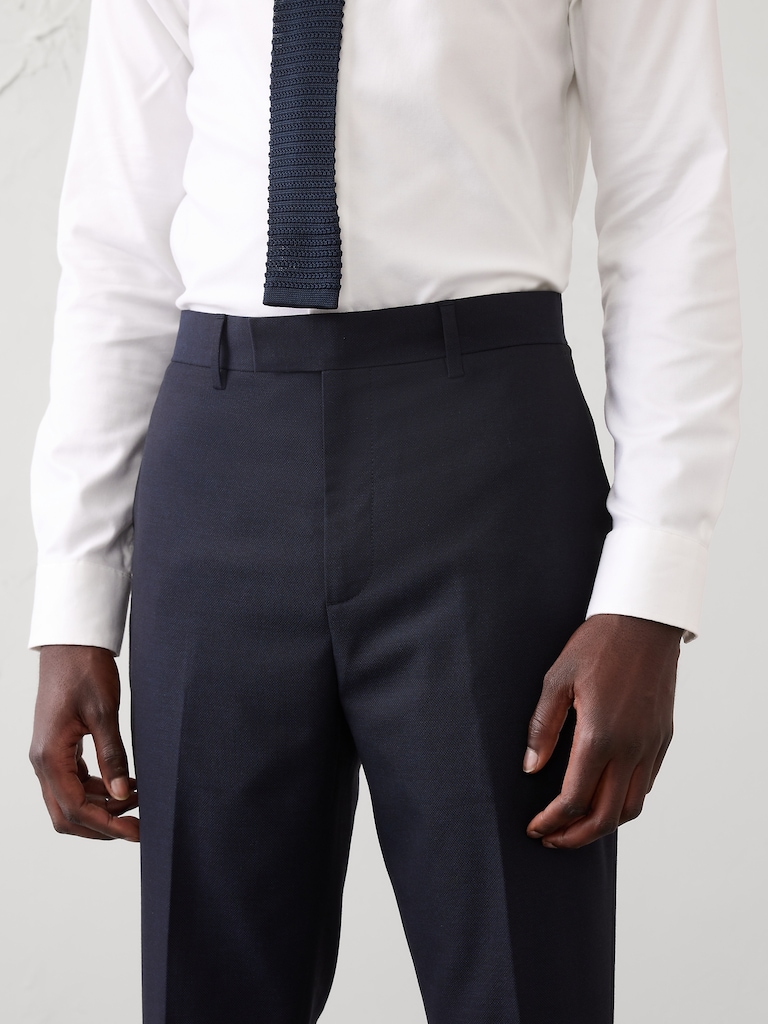 Luxe Hopsack Suit Trouser
