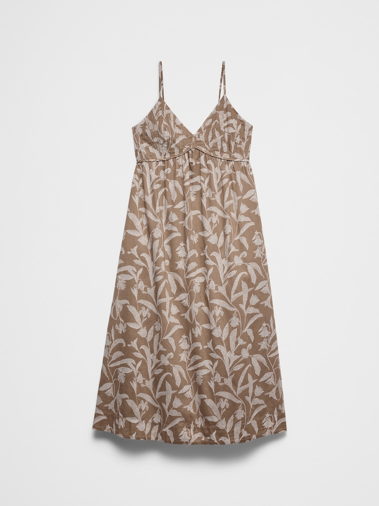 Pleated Voile Long Midi Dress