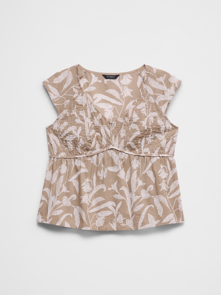 Pintuck Empire Top