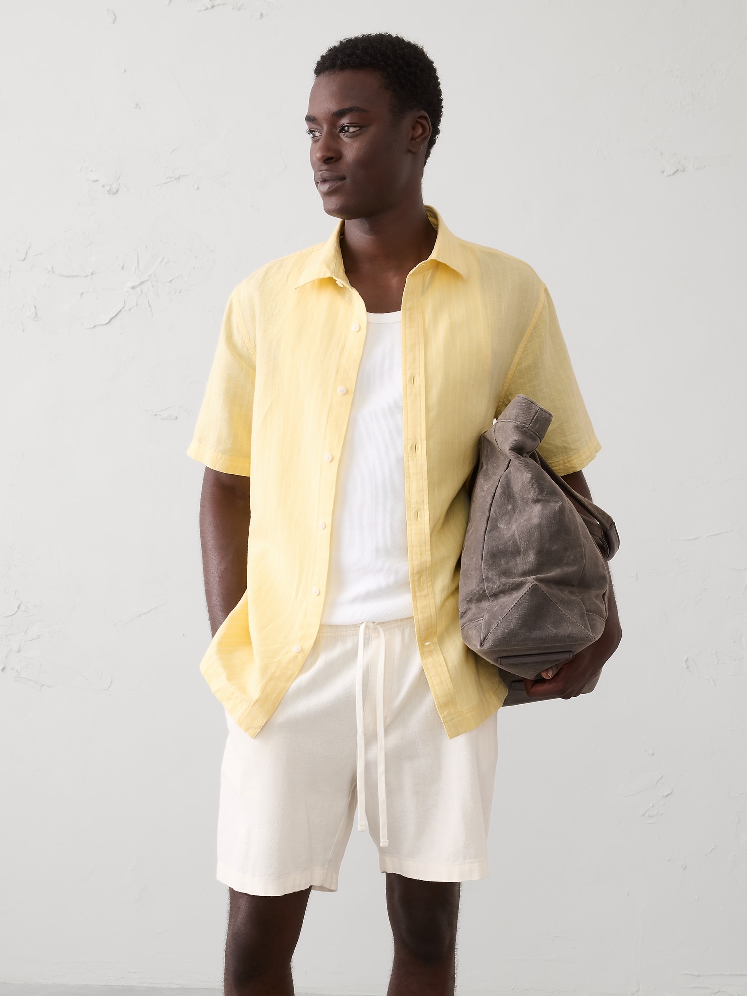 Men's Yellow Casual Shirts | Banana Republic Factory