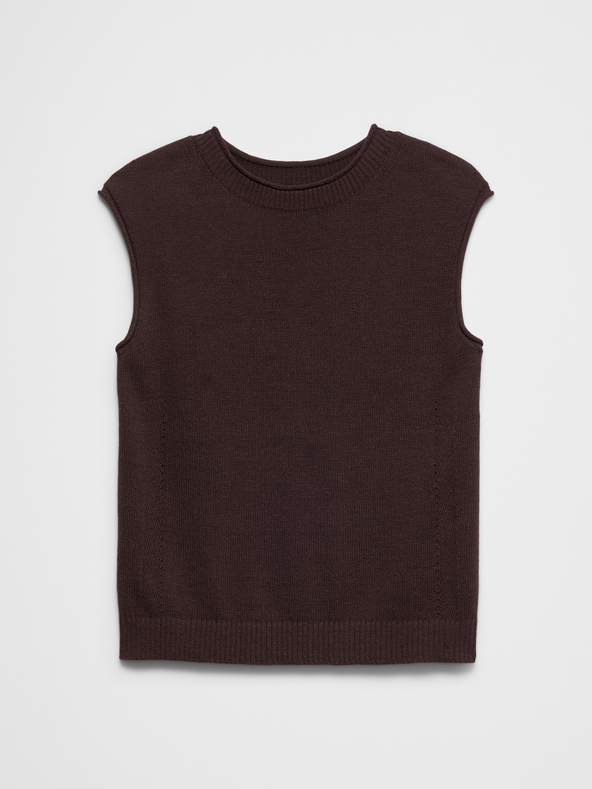 Ramie-Cotton Sweater Tank