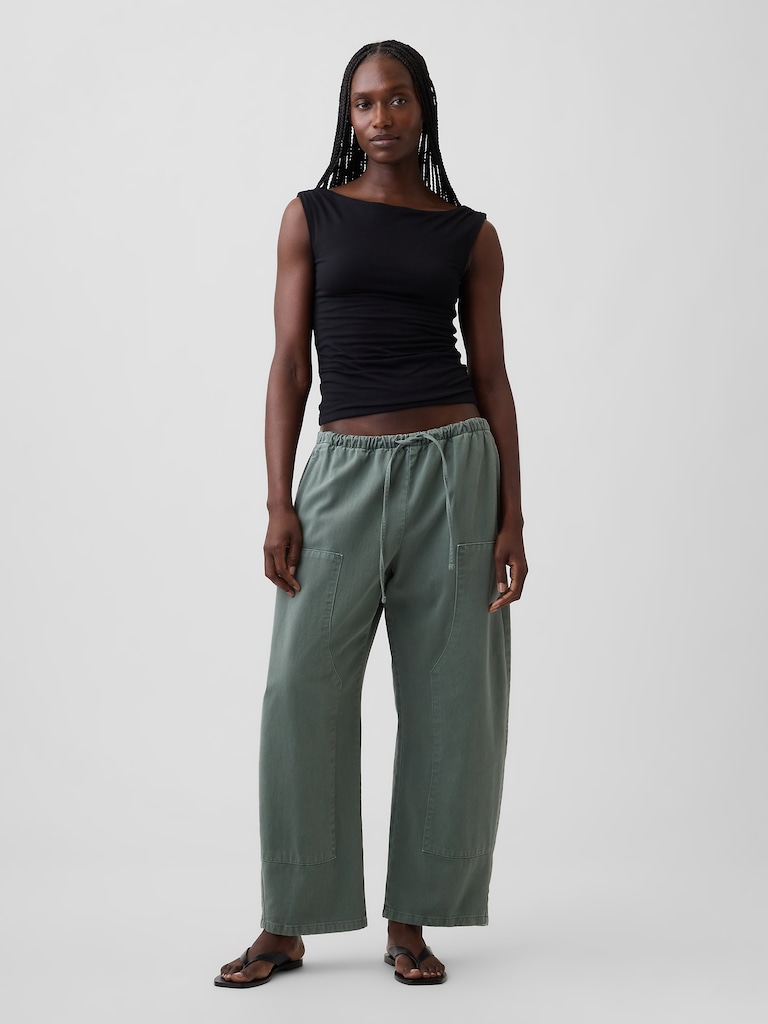 CloseKnit Jersey Crop Boatneck Top