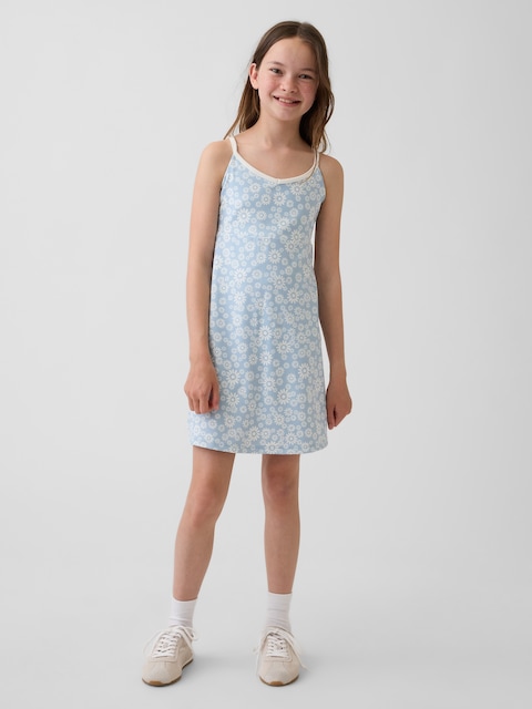 gap girls holiday dresses GAP Kids Girl's Long Sleeve Ruffle Sleeve Graphic Print Dress —  Ewirelessgear main image 0