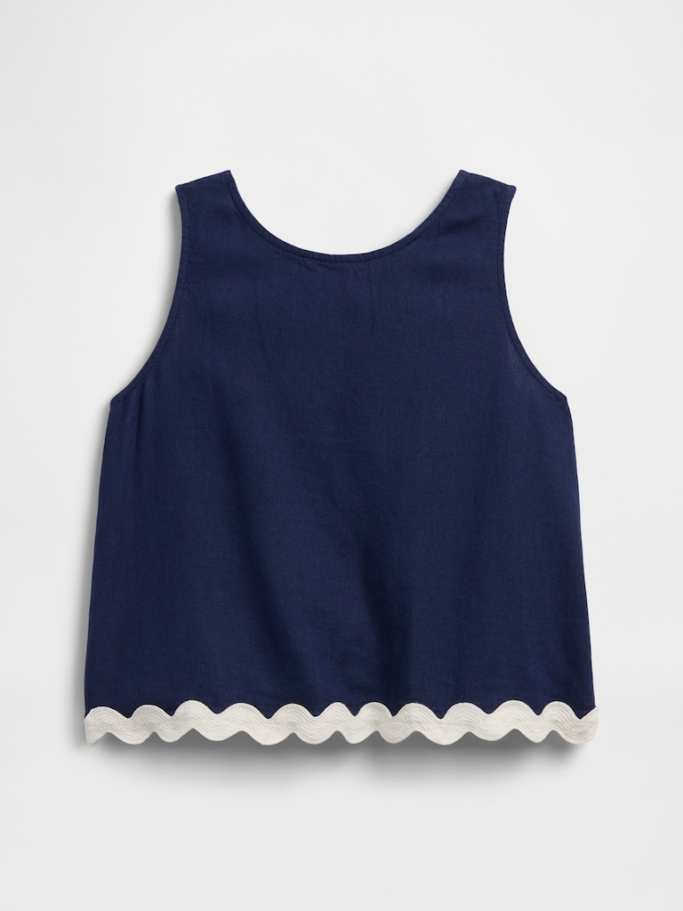 Kids Linen-Blend Tank Top