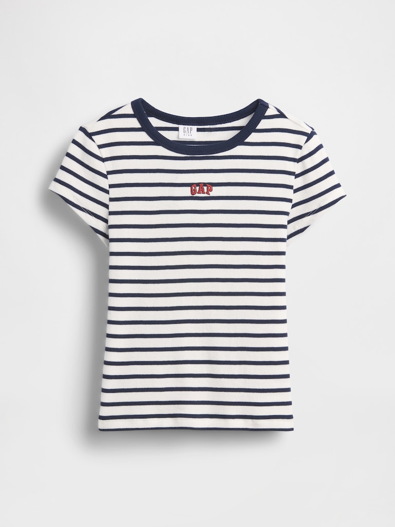 Kids Embroidered Rib T-Shirt