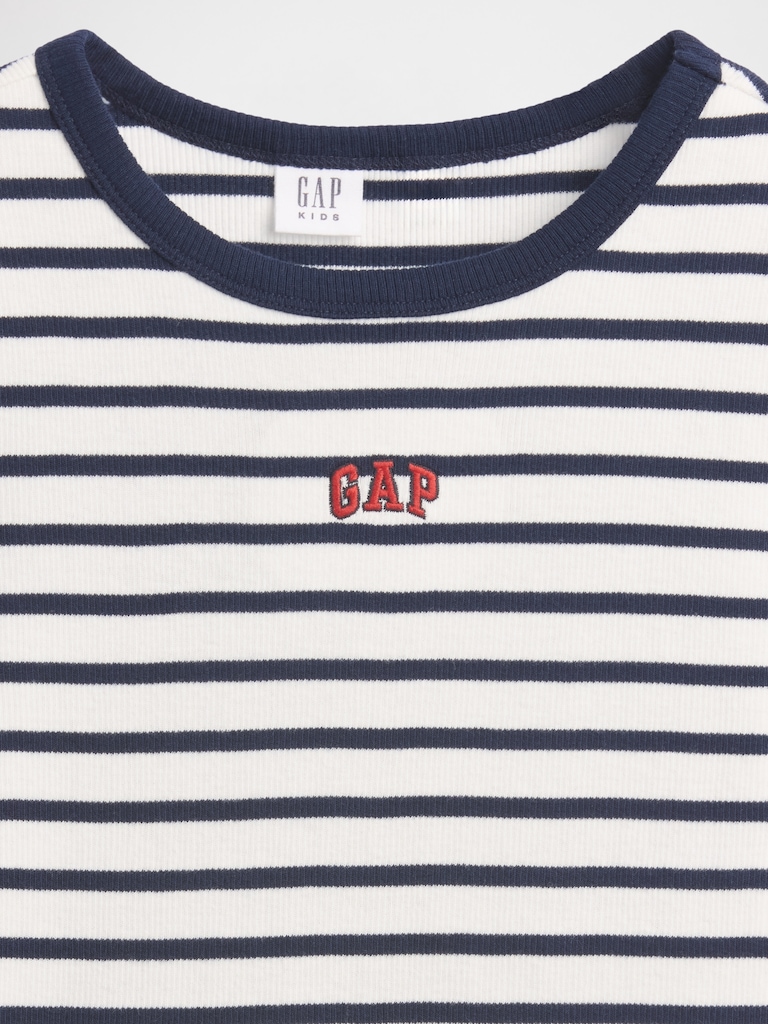 Kids Embroidered Rib T-Shirt