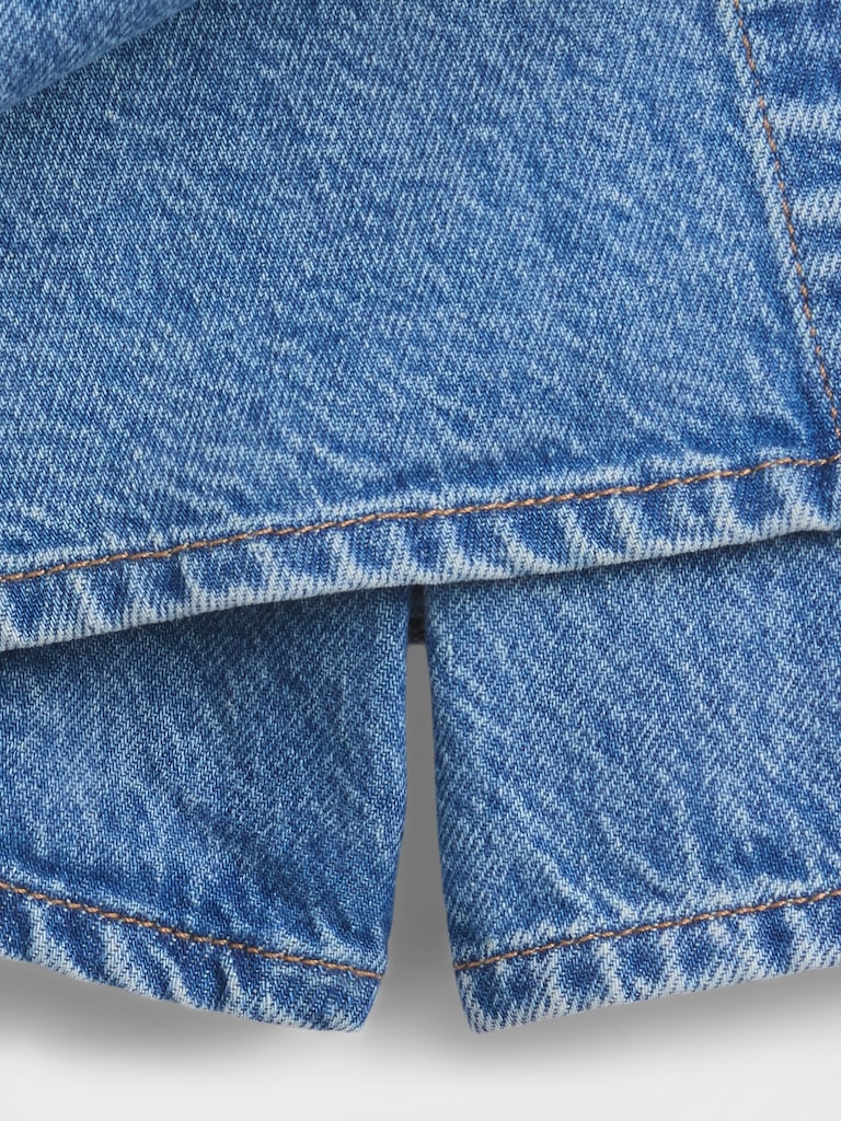 Jupe-short portefeuille en denim pour Enfant