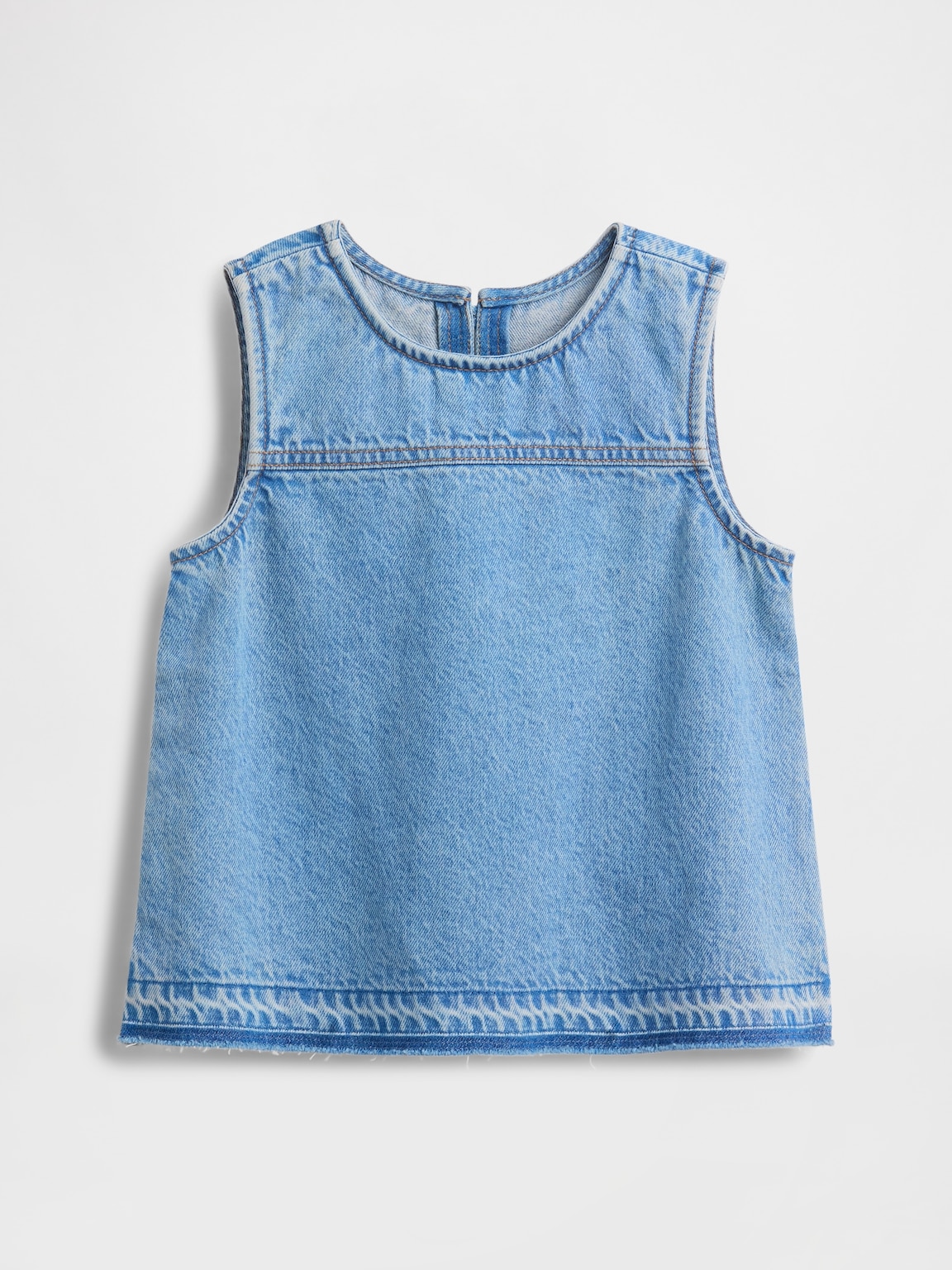 Kids Denim Shell Tank Top