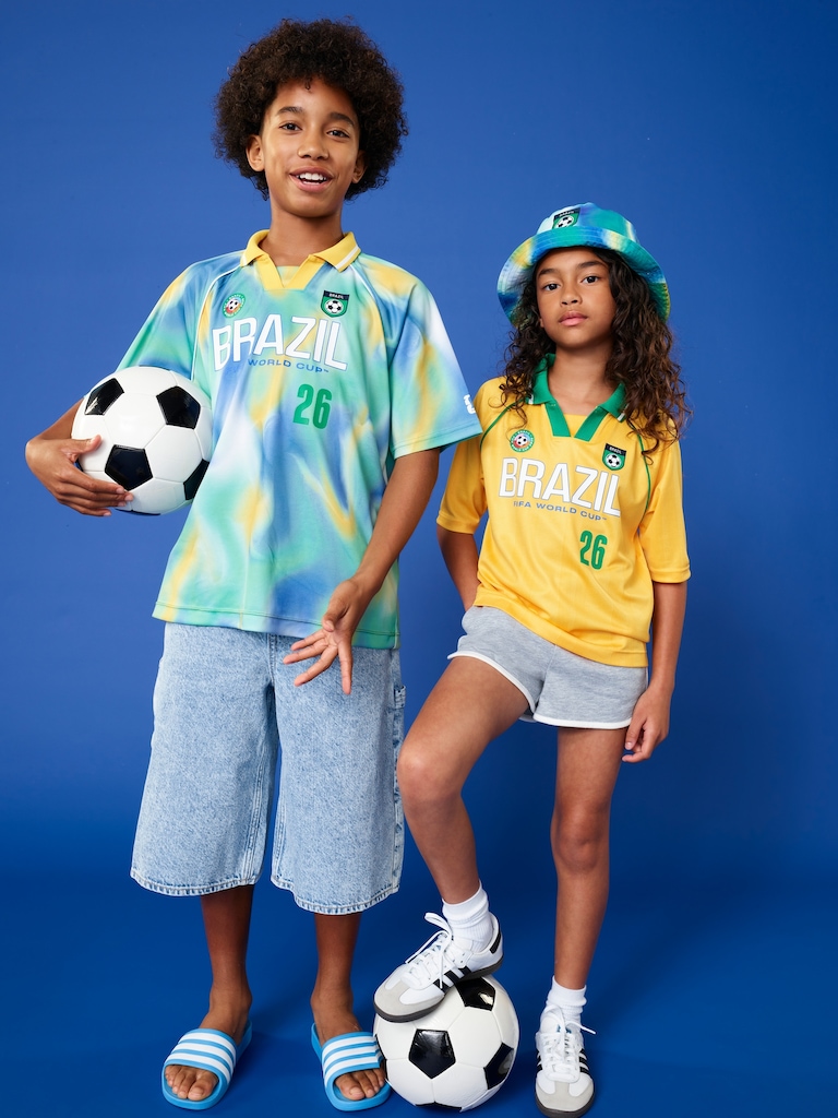 FIFA World Cup 26™ Brazil Lifestyle Collared Jersey T-Shirt for Kids