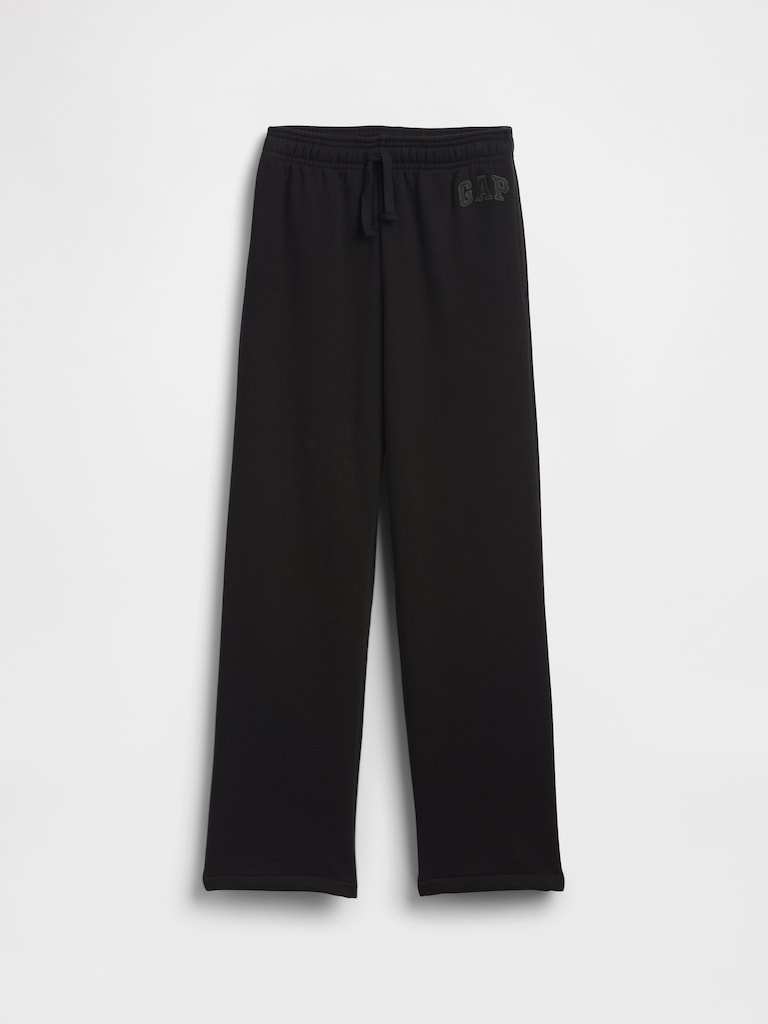 Kids Relaxed Gap Logo Straight-Leg Sweatpants