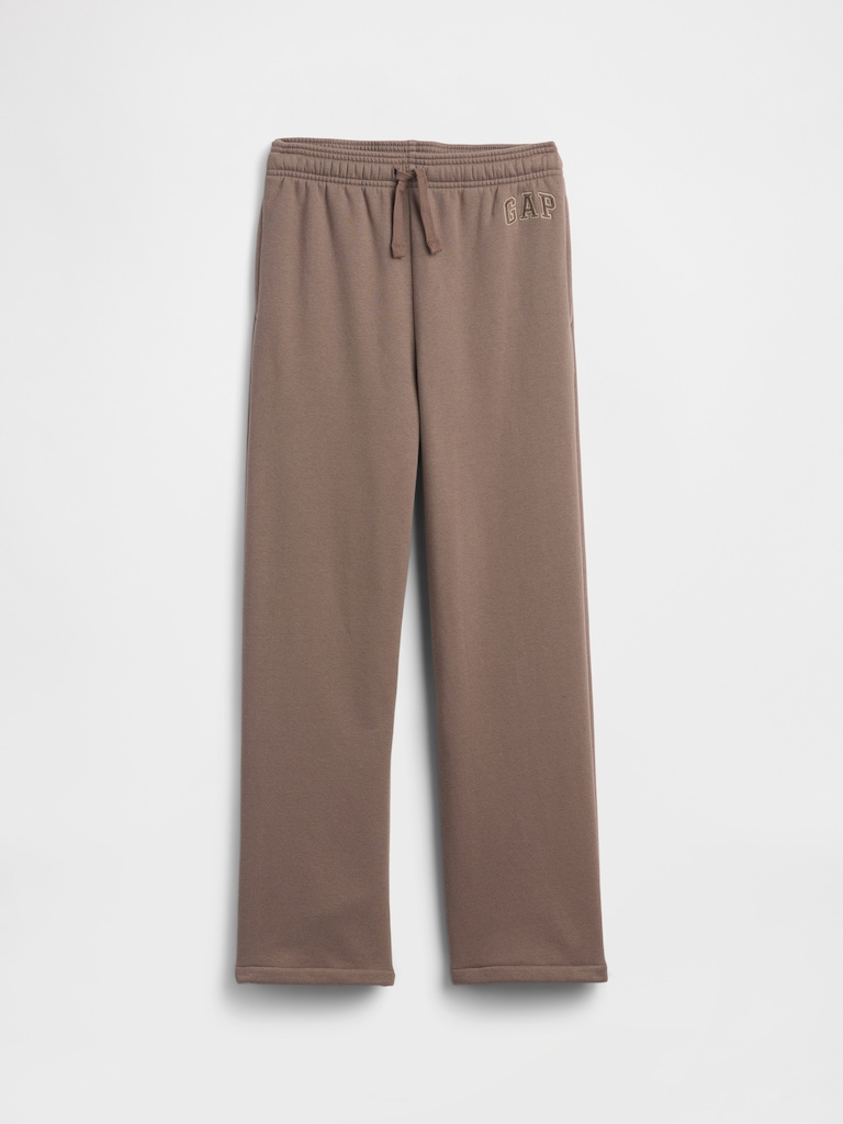 Kids Relaxed Gap Logo Straight-Leg Sweatpants