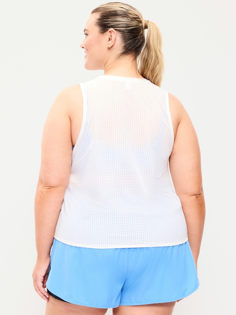 Mesh Muscle Tank Top