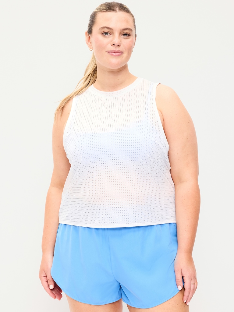 Mesh Muscle Tank Top