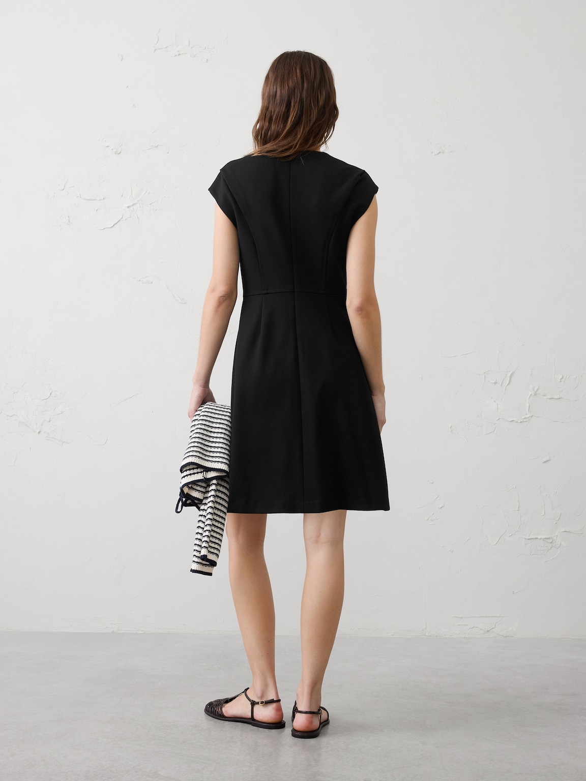 Ponte Seamed Hourglass Mini Dress