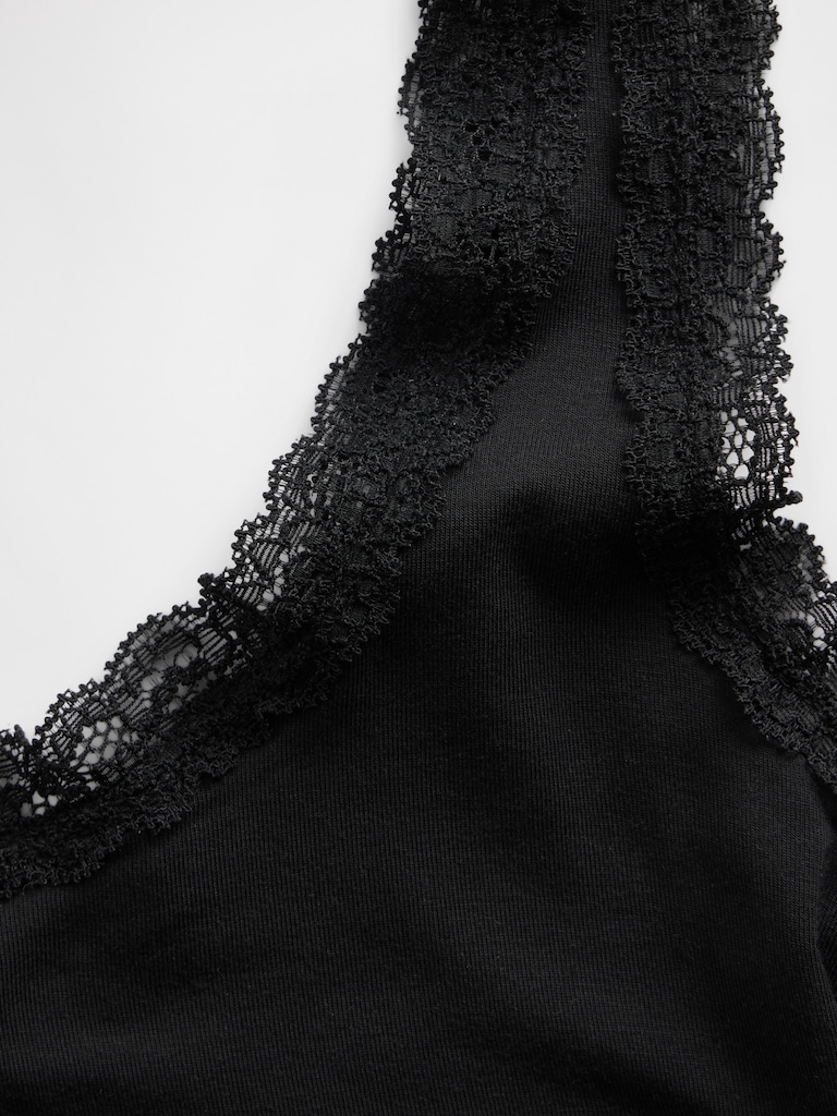 Softest Modal Lace-Trim PJ Tank Top